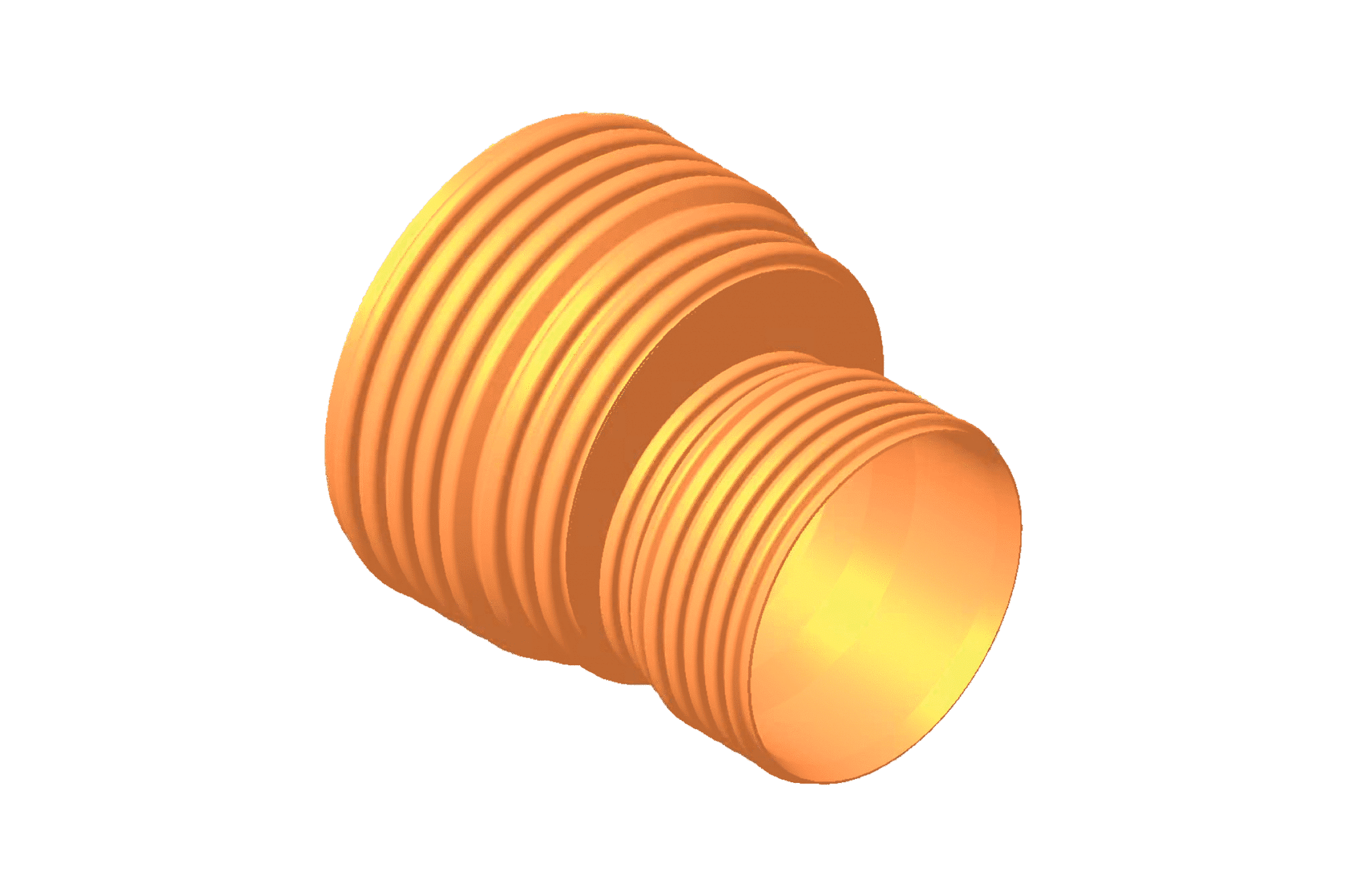 Corrugated expansion cone