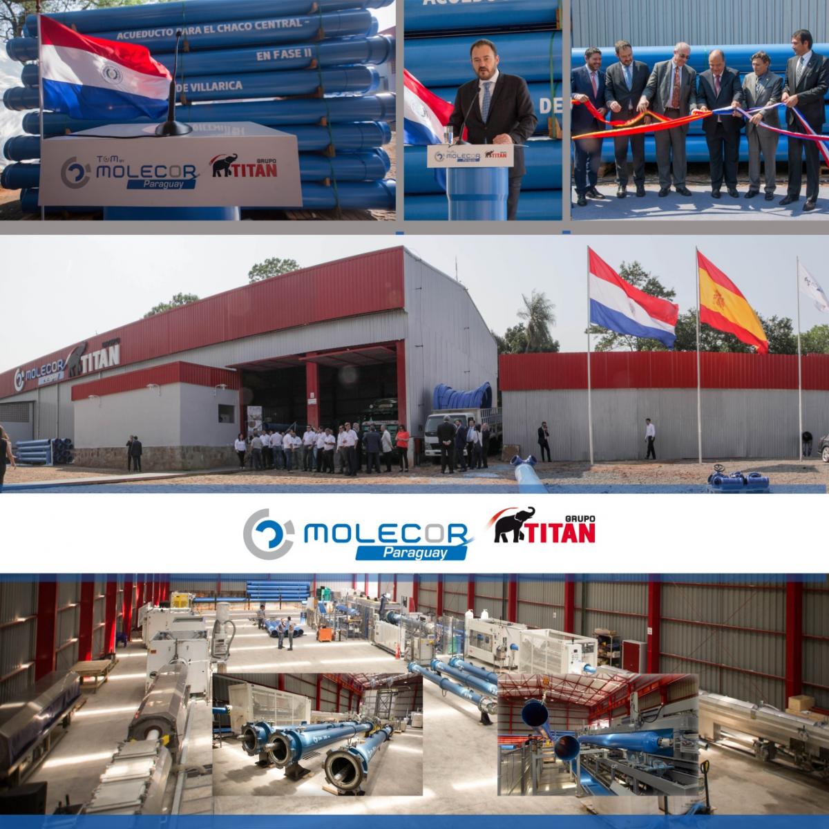 Консорциум Molecor-Titán запускает новый завод по производству труб ТОМ из ориентированного ПВХ в Парагвае