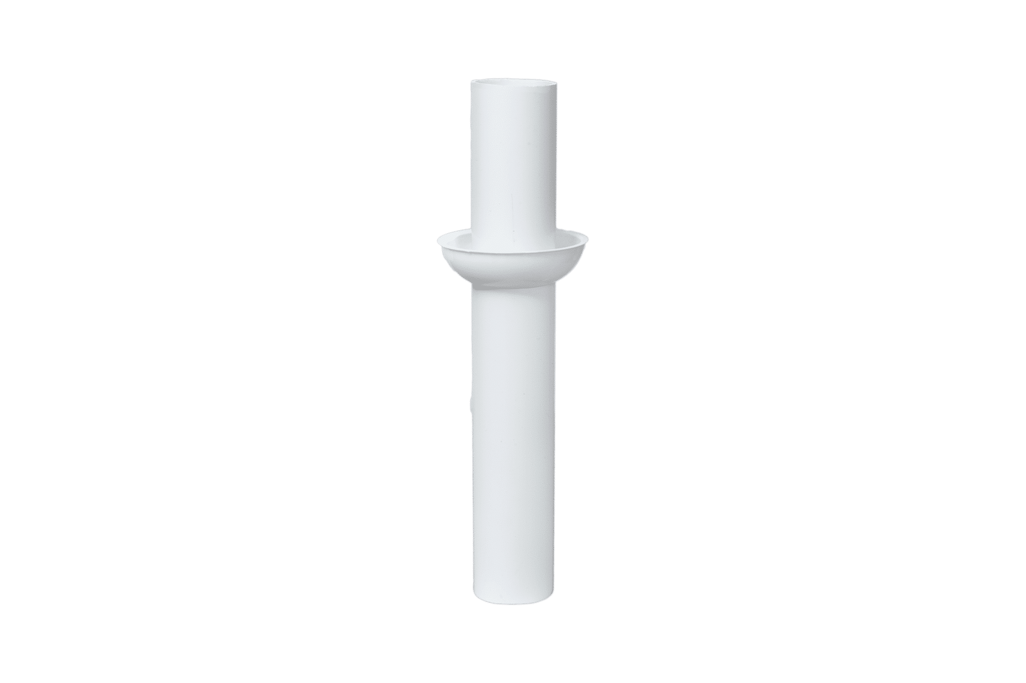 White pipe with trim