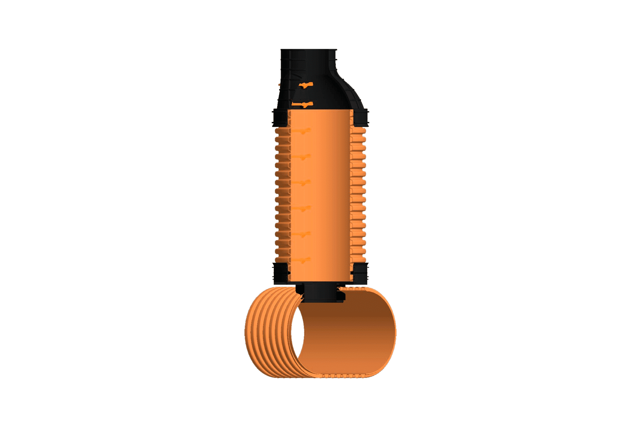 Manhole DN1000 and 1200 for collectors DN800-1200
