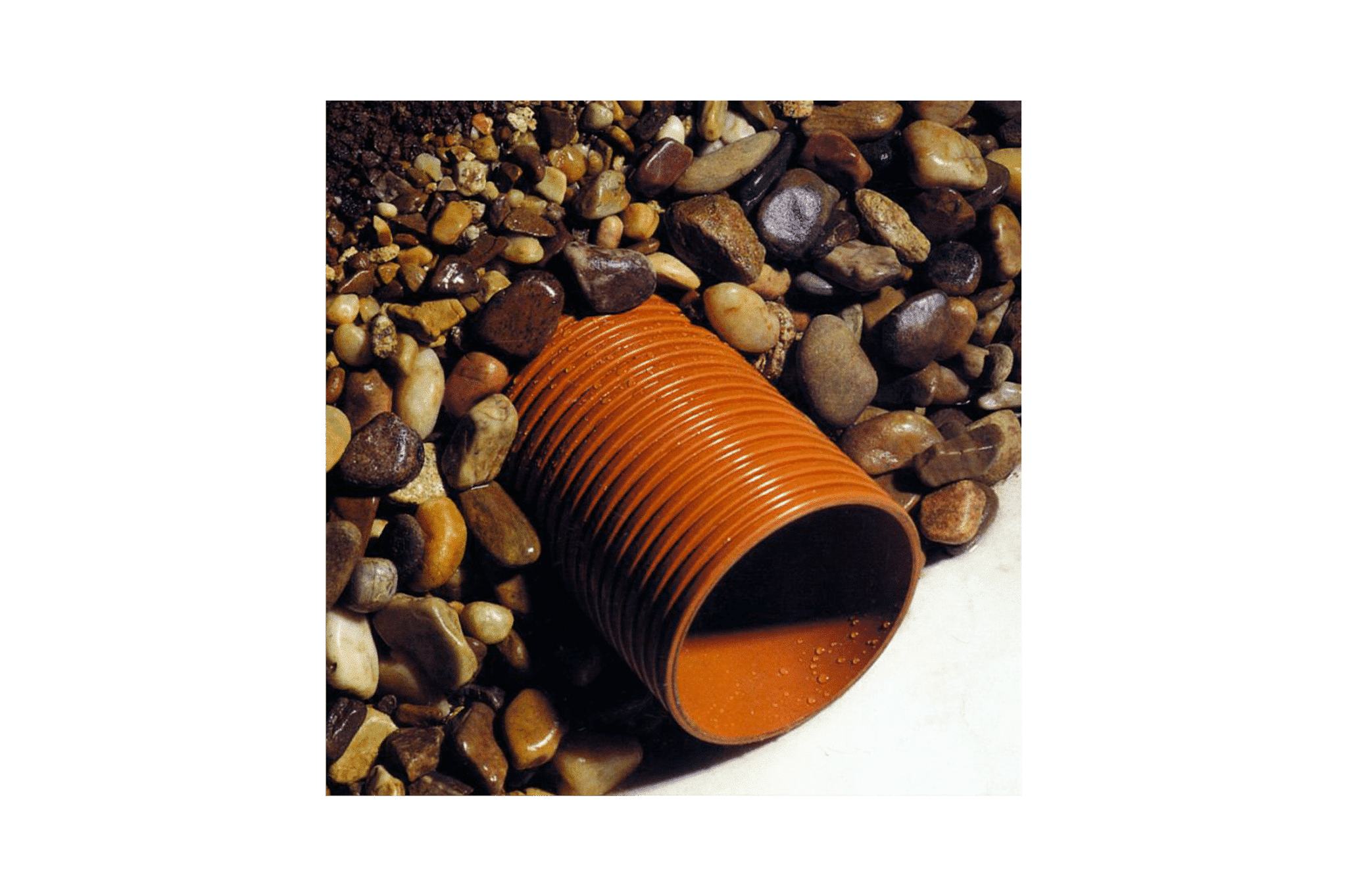 PVC pipe for ground drainage