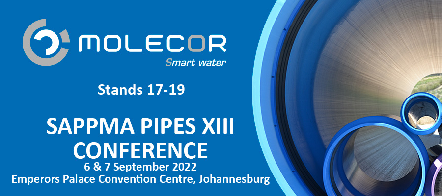 Molecor примет участие в конгрессе Pipes XIII в Йоханнесбурге с 6 по 7 сентября 2022 г.