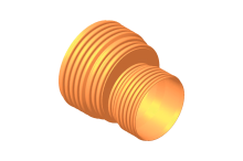 Corrugated expansion cone