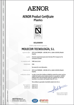 Сертификат продукта AENOR 06939 - Южная Африка.